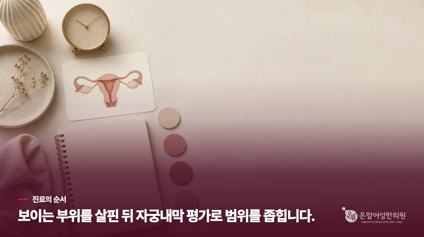 산부인과에서는 자궁 안쪽까지 살핍니다