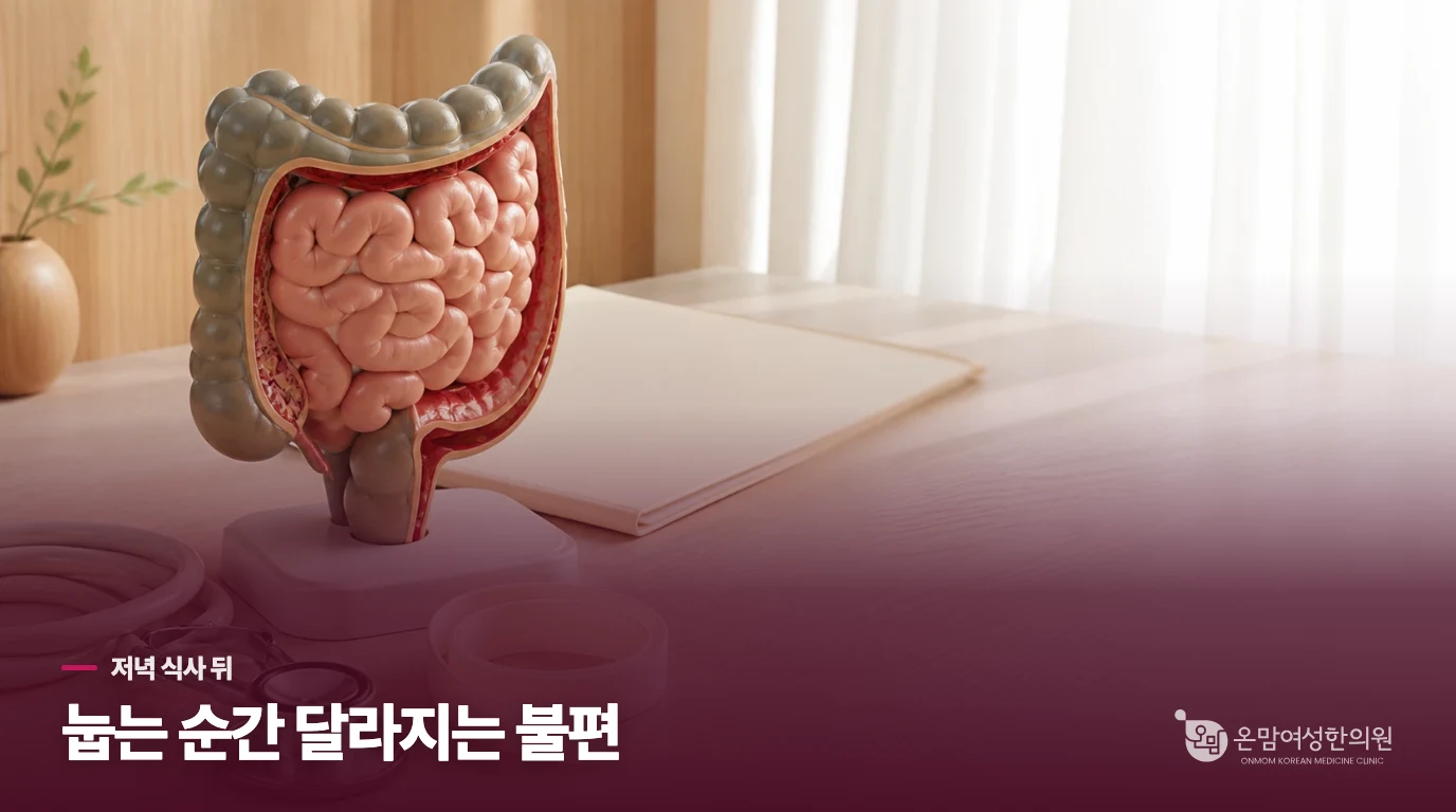 저녁 뒤 눕는 순간, 속쓰림이 올라오는 까닭