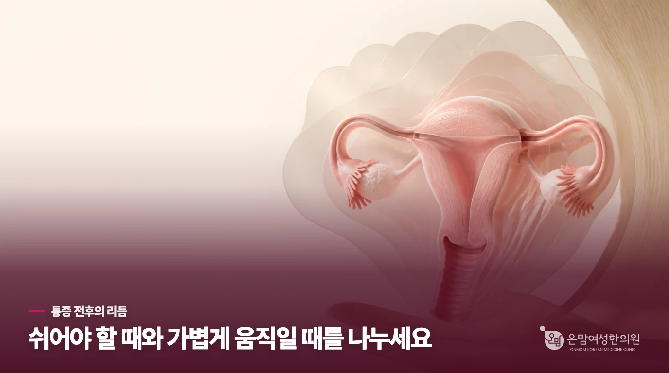 통증이 있는 날에도 몸을 완전히 멈출 필요는 없습니다