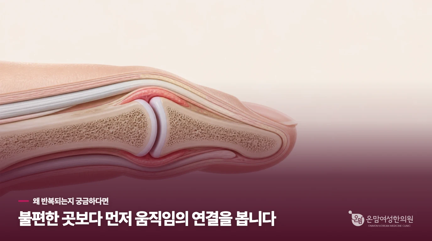 아침에 일어나면 손가락 마디가 굳어서 젓가락질조차 힘든데 왜 이럴까요?